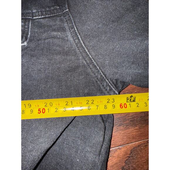 Savanna Jane rhinestone fringe crop front denim jacket black large western NWT - Picture 10 of 12